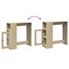 vidaXL Barový stůl s regály dub sonoma 101 x 40 x 103,5 cm kompozit