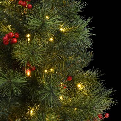 vidaXL Umělý sklápěcí vánoční stromek se 150 LED diodami 120 cm