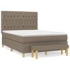vidaXL Box spring postel s matrac&iacute; taupe 140x190 cm textil