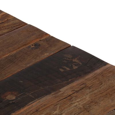 vidaXL Konferenční stolek stříbrný nerezová ocel a pražcové dřevo
