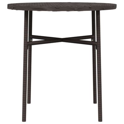 vidaXL Čajový stolek hnědý 45 cm polyratan