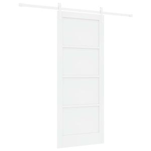 vidaXL Posuvn&eacute; dveře ORKDAL 83 x 202 cm Masivn&iacute; borovicov&eacute; dřevo B&iacute;l&aacute;