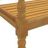 vidaXL Lavice Batavia červen&aacute; kostkovan&aacute; podu&scaron;ka 150 cm masivn&iacute; teak