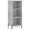 vidaXL Skř&iacute;ň highboard betonově &scaron;ed&aacute; 34,5x34x180 cm kompozitn&iacute; dřevo