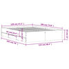 vidaXL R&aacute;m postele se z&aacute;suvkami kouřov&yacute; dub 120 x 190 cm kompozit