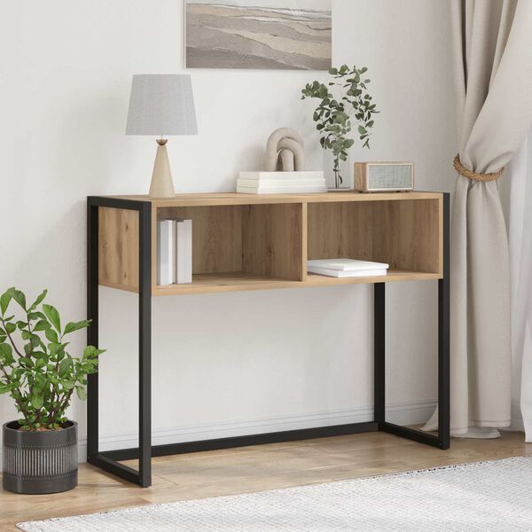 vidaXL Odkl&aacute;dac&iacute; stolek Uměleck&yacute; dub 100 x 36 x 75 cm kompozitn&iacute; dřevo