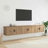 vidaXL N&aacute;stěnn&yacute; TV skř&iacute;ňov&yacute; set 3 pcs Artisanov&yacute; dub 80 x 34,5 x 40 cm