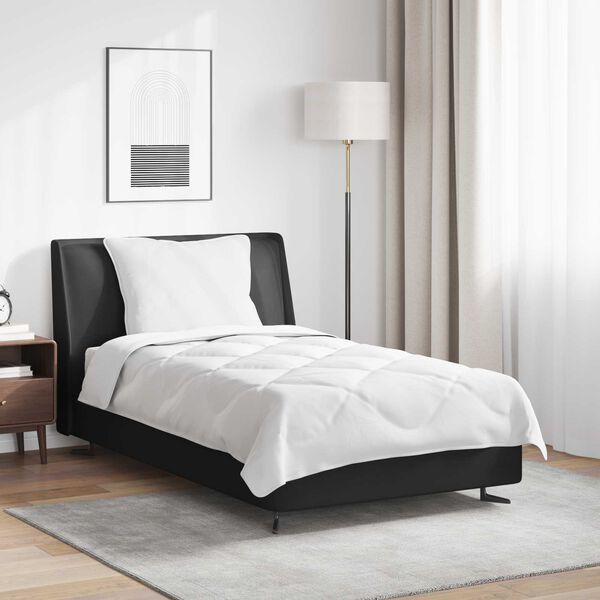 vidaXL Celoročn&iacute; peřina s pol&scaron;t&aacute;řem 2 pcs B&iacute;l&aacute; Mikrovl&aacute;kno