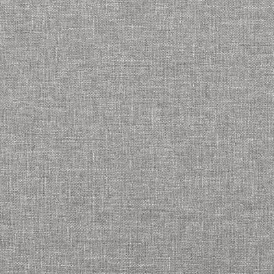vidaXL Rám postele světle šedý 140 x 190 cm textil