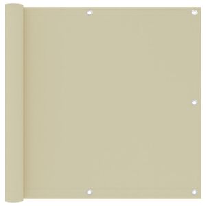 vidaXL Balk&oacute;nov&aacute; z&aacute;stěna kr&eacute;mov&aacute; 90 x 500 cm oxfordsk&aacute; l&aacute;tka