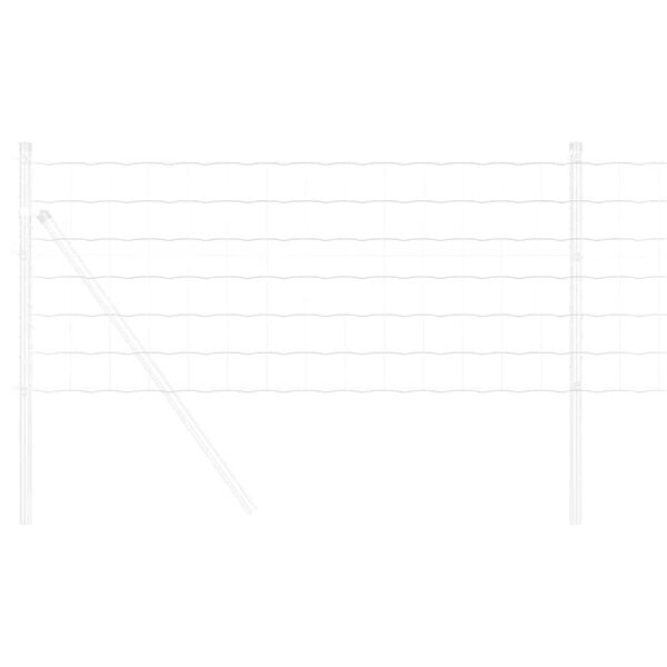 vidaXL Euro plot Stř&iacute;brn&aacute; 0.8 x 25 m Horko pozinkovan&aacute; železo