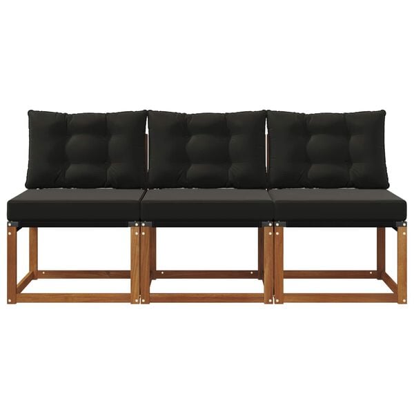 vidaXL 3 Kus Zahradn&iacute; prostředn&iacute; pohovka