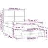 vidaXL Box spring postel s matrac&iacute; kr&eacute;mov&aacute; 140x200 cm textil