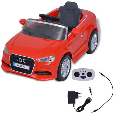 vidaXL Elektrické dětské auto s dálkovým ovládáním Audi A3 červené