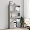 vidaXL Skříň highboard šedá sonoma 92 x 33 x 180 cm kompozitní dřevo