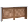 vidaXL Kryt na radi&aacute;tor antracitov&yacute; 172 x 19 x 81,5 cm MDF