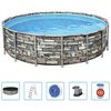 Bestway Baz&eacute;n Power Steel s př&iacute;slu&scaron;enstv&iacute;m 488 x 122 cm
