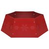 vidaXL Podložka pod v&aacute;nočn&iacute; stromek červen&aacute; &Oslash; 68 x 25 cm