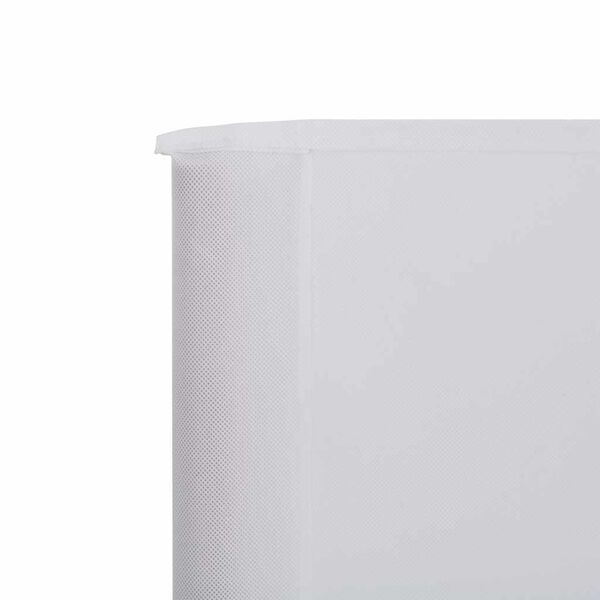 vidaXL 5d&iacute;ln&aacute; z&aacute;stěna proti větru l&aacute;tkov&aacute; 600 x 80 cm p&iacute;skově b&iacute;l&aacute;