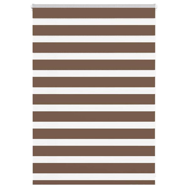 vidaXL Zebra roleta hněd&aacute; 110x100 cm &scaron;&iacute;řka l&aacute;tky 105,9 cm polyester