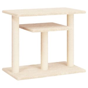 vidaXL &Scaron;krabadlo pro kočky s plo&scaron;inami kr&eacute;mov&eacute; 62,5 cm