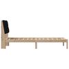 vidaXL Rám postele s čalouněným čelem s čelo Hnědá 80 x 200 cm