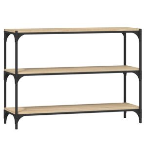 vidaXL Knihovna dub sonoma 100x33x70,5 cm kompozitn&iacute; dřevo a ocel
