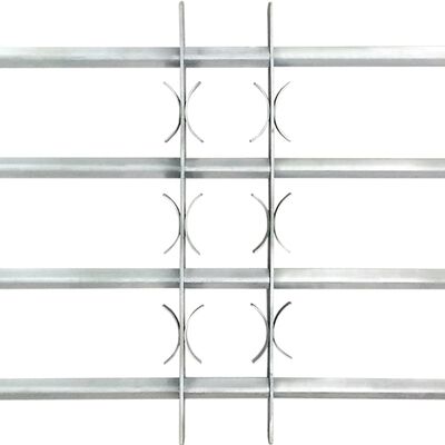 vidaXL Nastavitelné bezpečnostní okenní mříže 2 ks 1000–1500 mm