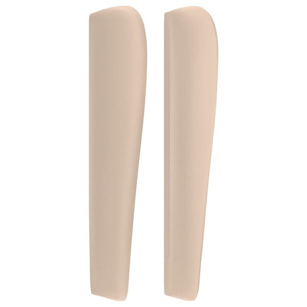 vidaXL Čelo postele typu u&scaron;&aacute;k cappuccino 103x23x118/128 cm uměl&aacute; kůže