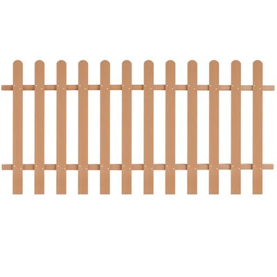 vidaXL Laťkový plot WPC 200 x 100 cm