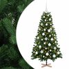 vidaXL Uměl&yacute; v&aacute;nočn&iacute; stromek s v&aacute;nočn&iacute;mi koulemi 120 cm 150 LED
