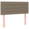 vidaXL Box spring postel s matrac&iacute; a LED taupe 80 x 200 cm textil