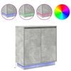 vidaXL LED komoda Betonově &scaron;ed&aacute; 71 x 34,5 x 75 cm kompozitn&iacute; dřevo