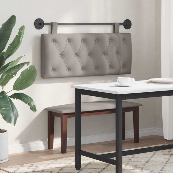 vidaXL Z&aacute;věsn&aacute; čeln&iacute; deska N&aacute;stěnn&yacute; Taupe 110 x 55 x 7 cm textil