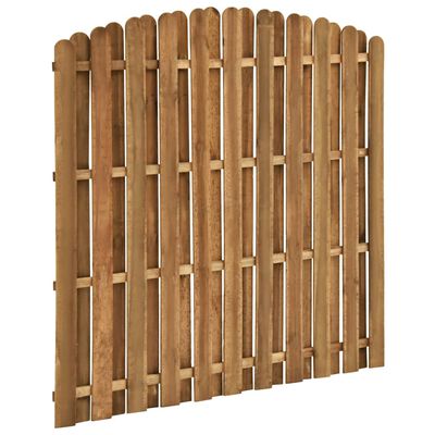 vidaXL Protipohledový plotový dílec borovice 180 x (155–170) cm