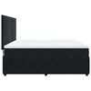 vidaXL Box spring postel s matrac&iacute; čern&aacute; 180x200 cm samet