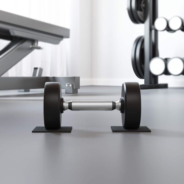 vidaXL Gumov&yacute; granulačn&iacute; zahradn&iacute; pad Čern&yacute; 9 x 9 x 0,3 cm Guma