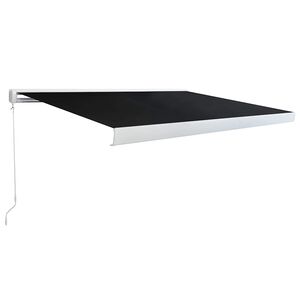 vidaXL Stahovac&iacute; mark&yacute;za Červen&aacute; a čern&aacute; 450 &times; 300 cm Pl&aacute;tno a hlin&iacute;k