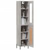 vidaXL Skř&iacute;ň highboard &scaron;ed&aacute; sonoma 34,5 x 34 x 180 cm kompozitn&iacute; dřevo