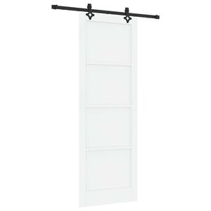 vidaXL Posuvn&eacute; dveře ORKDAL 83 x 232 cm Masivn&iacute; borovicov&eacute; dřevo B&iacute;l&aacute;