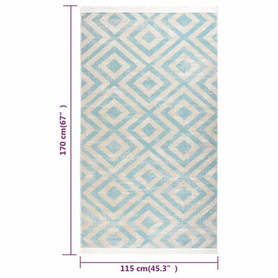 vidaXL Venkovní koberec hladce tkaný 115 x 170 cm zelenobéžový