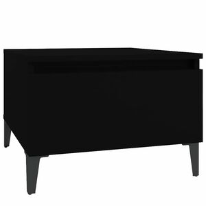 vidaXL Odkl&aacute;dac&iacute; stolek čern&yacute; 50 x 46 x 35 cm kompozitn&iacute; dřevo