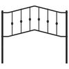 vidaXL Kovov&eacute; n&aacute;hradn&iacute; čelo postele čern&eacute; 107 cm