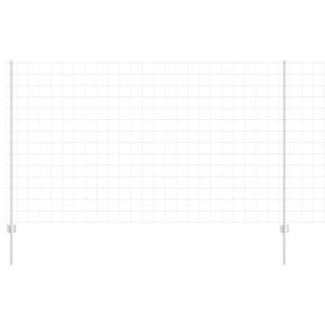 vidaXL Plot s sloupkem Stř&iacute;brn&aacute;