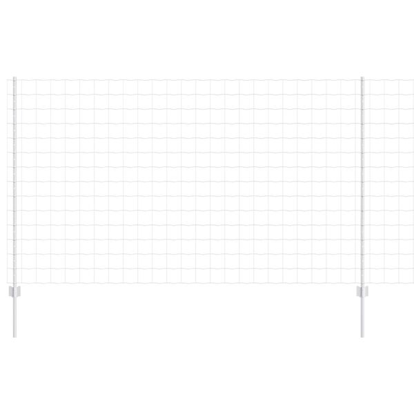vidaXL Plot s sloupkem Stř&iacute;brn&aacute; 1,4 x 10 m Ocel