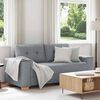 vidaXL Loveseat Sofa Světle &scaron;ed&aacute; 140 cm textil