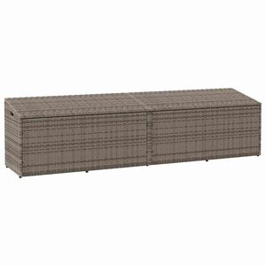 vidaXL Zahradn&iacute; &uacute;ložn&yacute; box &scaron;ed&yacute; 220x50x58 cm polyratan