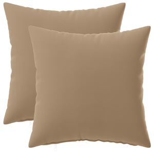 vidaXL Povlak na pol&scaron;t&aacute;ř 2 ks HEERLEN Taupe 30 x 30 cm Polyester