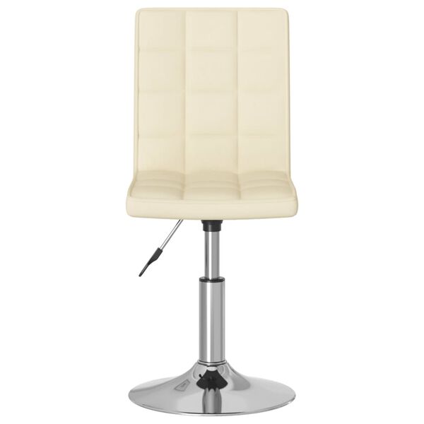 vidaXL Otočn&eacute; j&iacute;deln&iacute; židle 2 ks kr&eacute;mov&eacute; textil