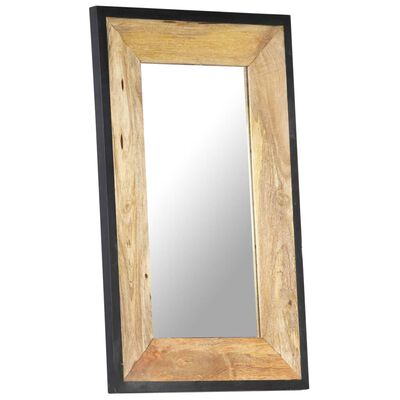 vidaXL Zrcadlo 80 x 50 cm masivní mangovníkové dřevo